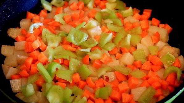 овощное рагу с тушеной курицей кабачками и картошкой