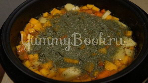овощное рагу с тыквой в мультиварке