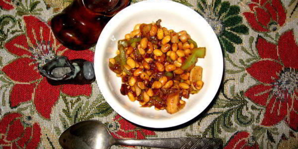 Рецепт постного рагу из соевых бобов