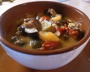 Рагу из баранины и овощей