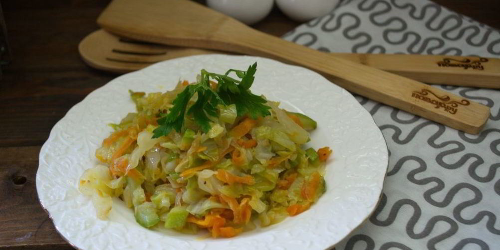 Рецепт рагу из кабачков и капусты