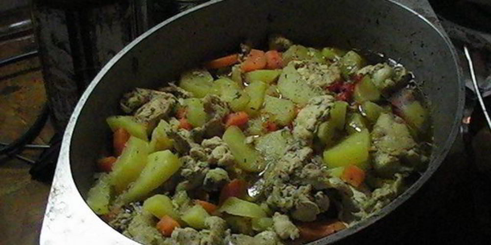 Рецепт рагу из курицы и овощей