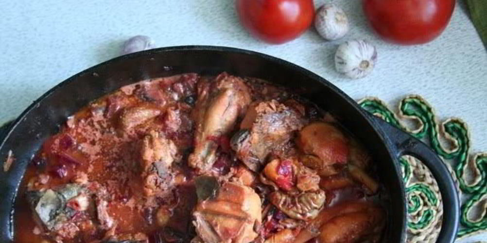 Рецепт рагу из курицы со свеклой