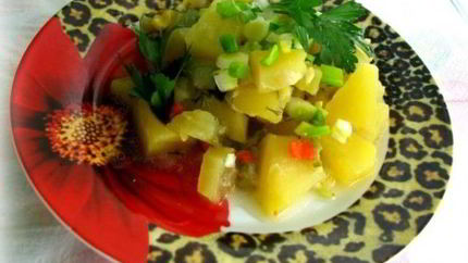 Рагу из овощей с кабачками