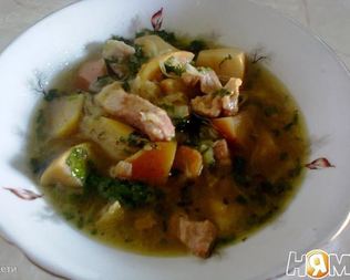 Рагу из свинины с яблоками