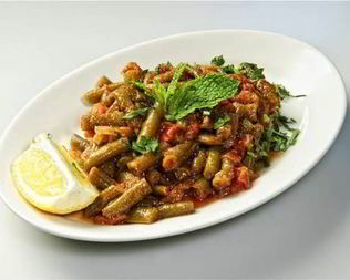 Рагу из зеленой фасоли