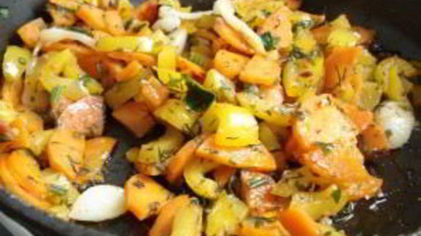 рагу с баклажанами и картофелем