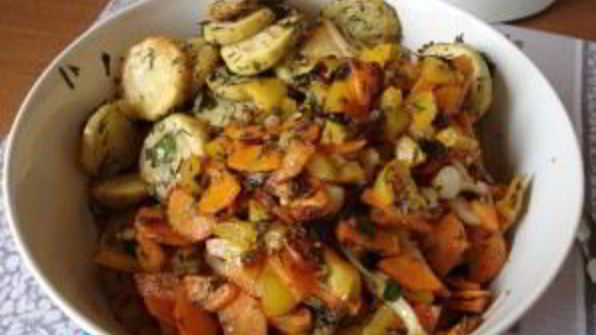 рагу с баклажанами и картофелем