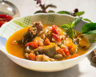 Рагу с баклажанами итальяно