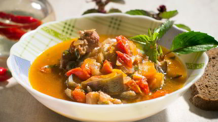 Рагу с баклажанами итальяно