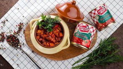 Рагу с курицей и красной фасолью