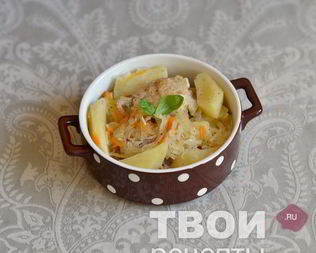 Рагу с квашеной капустой