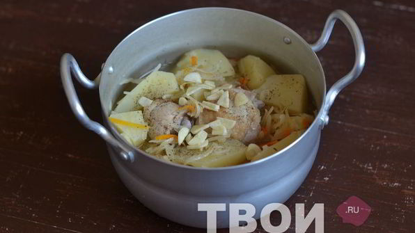 рагу с квашеной капустой