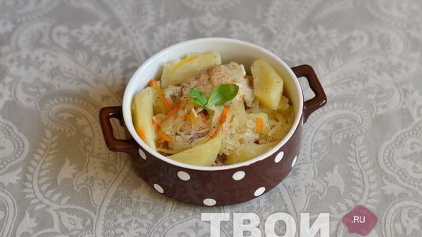 рагу с квашеной капустой