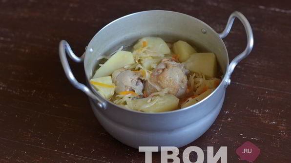 рагу с квашеной капустой