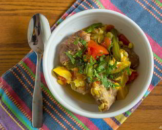 Рагу со свининой и кабачками