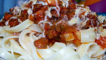 Тальятелле с рагу