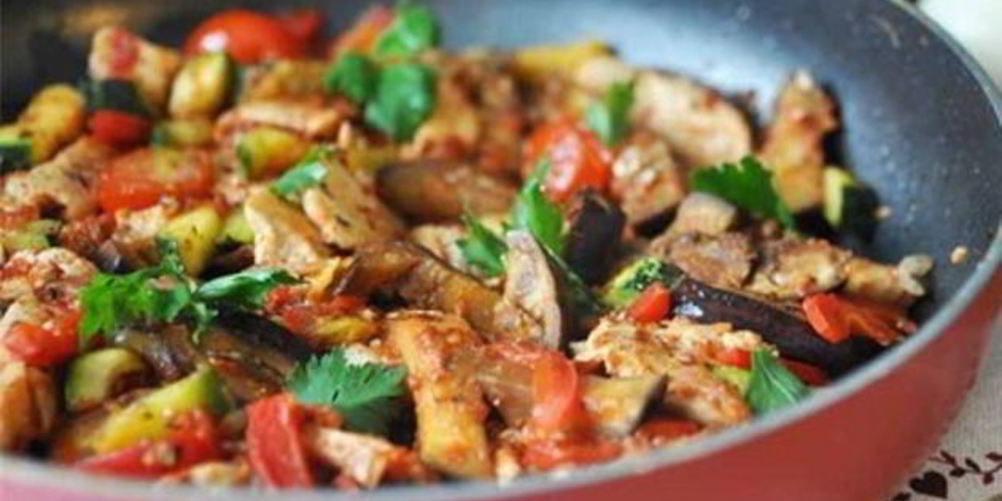 Рецепт рататуя с курицей