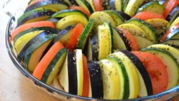 рататуй с моцареллой