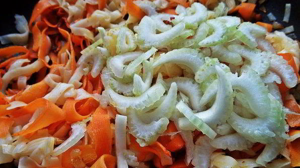 рисовая лапша с овощами