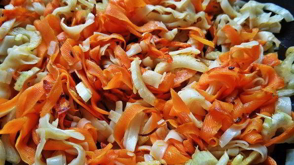 рисовая лапша с овощами