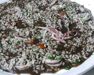 Черное ризотто