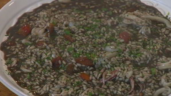 черное ризотто