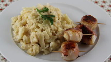 Морские гребешки в беконе