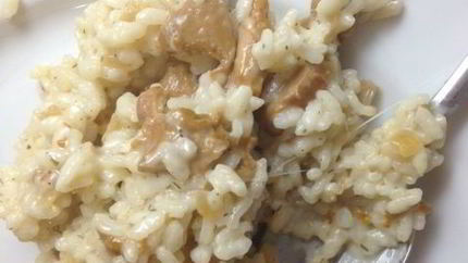 Нежное ризотто с грибами