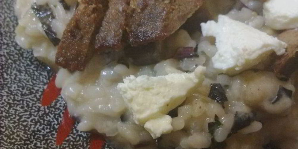 Рецепт овощного ризотто и печень