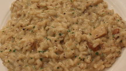Ризотто с белыми грибами и трюфельной пастой