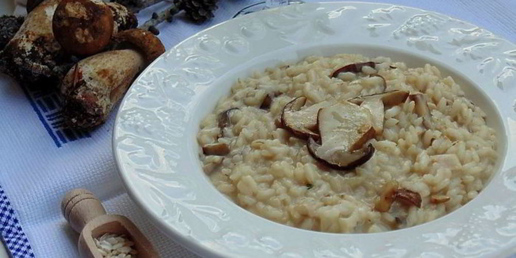 Рецепт ризотто с белыми грибами