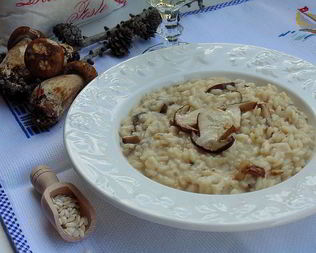 Ризотто с белыми грибами