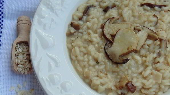 ризотто с белыми грибами