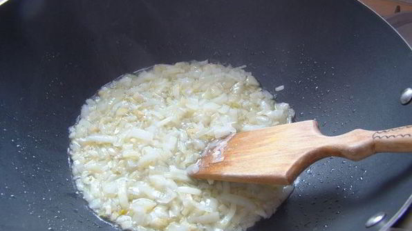 ризотто с горошком с мидиями