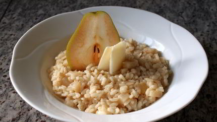 Ризотто с грушей и сыром пекорино