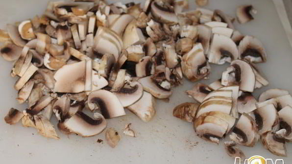 ризотто с кальмарами и шампиньонами