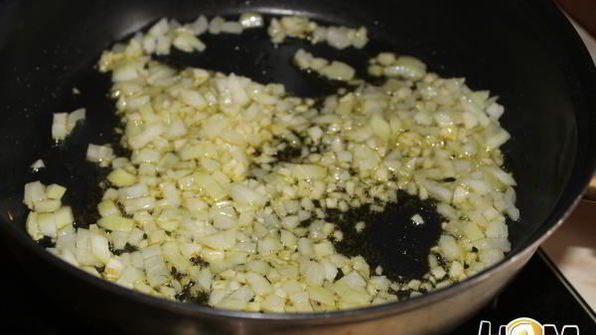 ризотто с кальмарами и шампиньонами