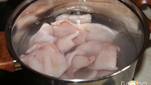 ризотто с кальмарами и шампиньонами