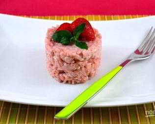 Ризотто с клубникой на 14 февраля