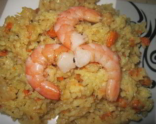 Ризотто с креветками