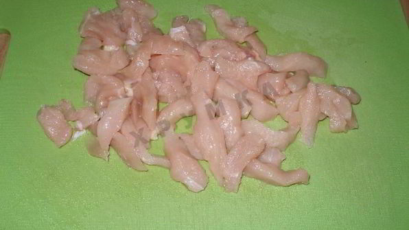 ризотто с курицей и замороженными овощами