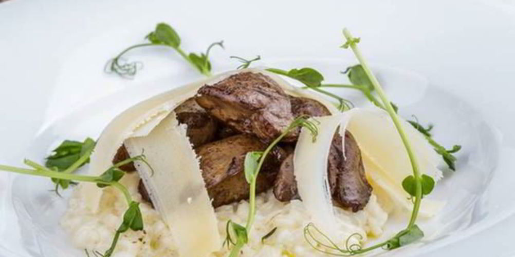 Рецепт ризотто с паштетом из утиной печени