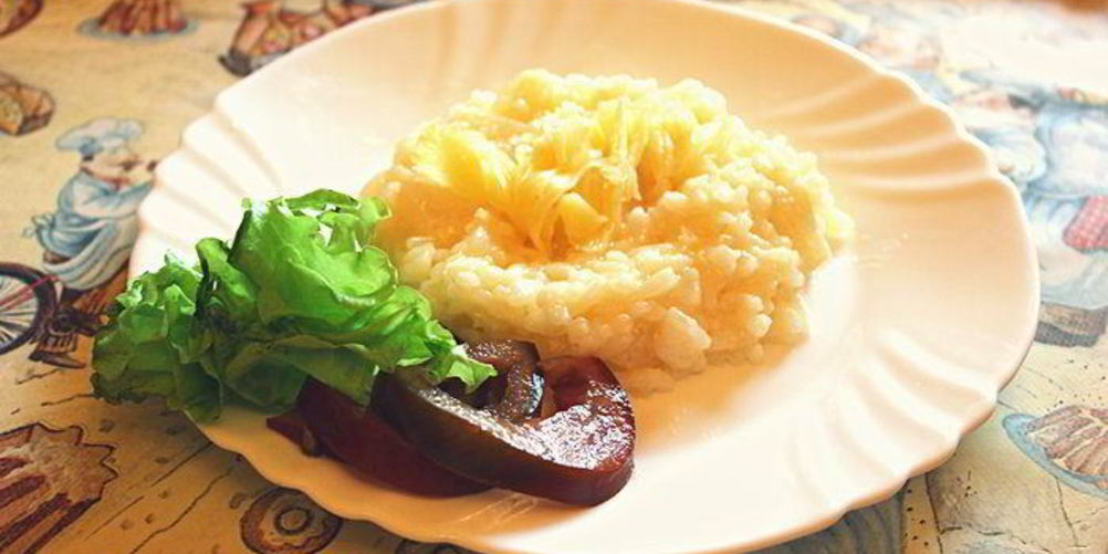 Рецепт ризотто с сыром и грушей