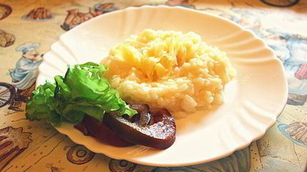 Ризотто с сыром и грушей