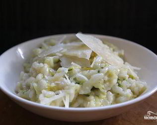 Ризотто с цуккини и сквошем