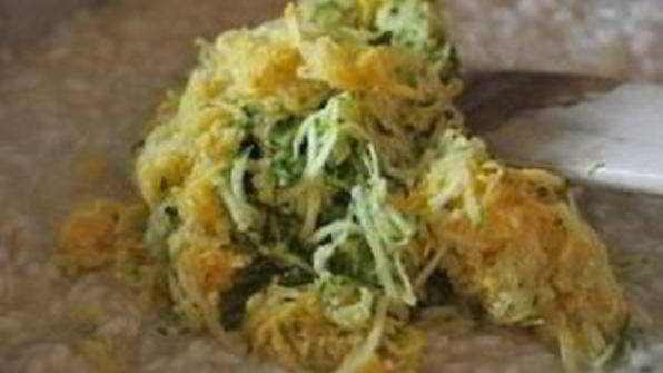 ризотто с цуккини и сквошем