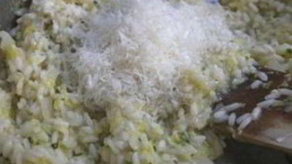 ризотто с цуккини и сквошем