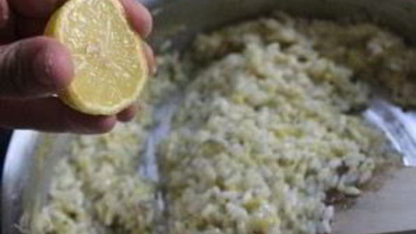 ризотто с цуккини и сквошем