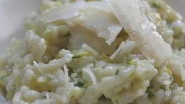 ризотто с цуккини и сквошем